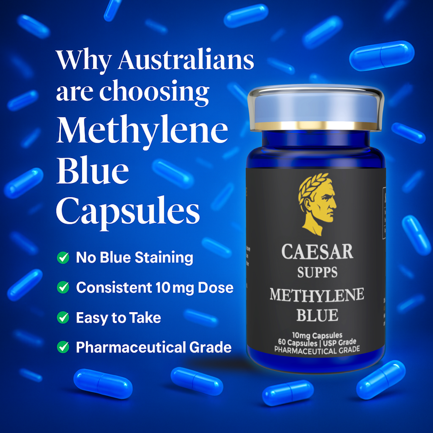 Methylene Blue Capsules 10mg x 60