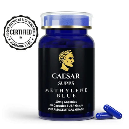 Methylene Blue 10mg capsules bottle